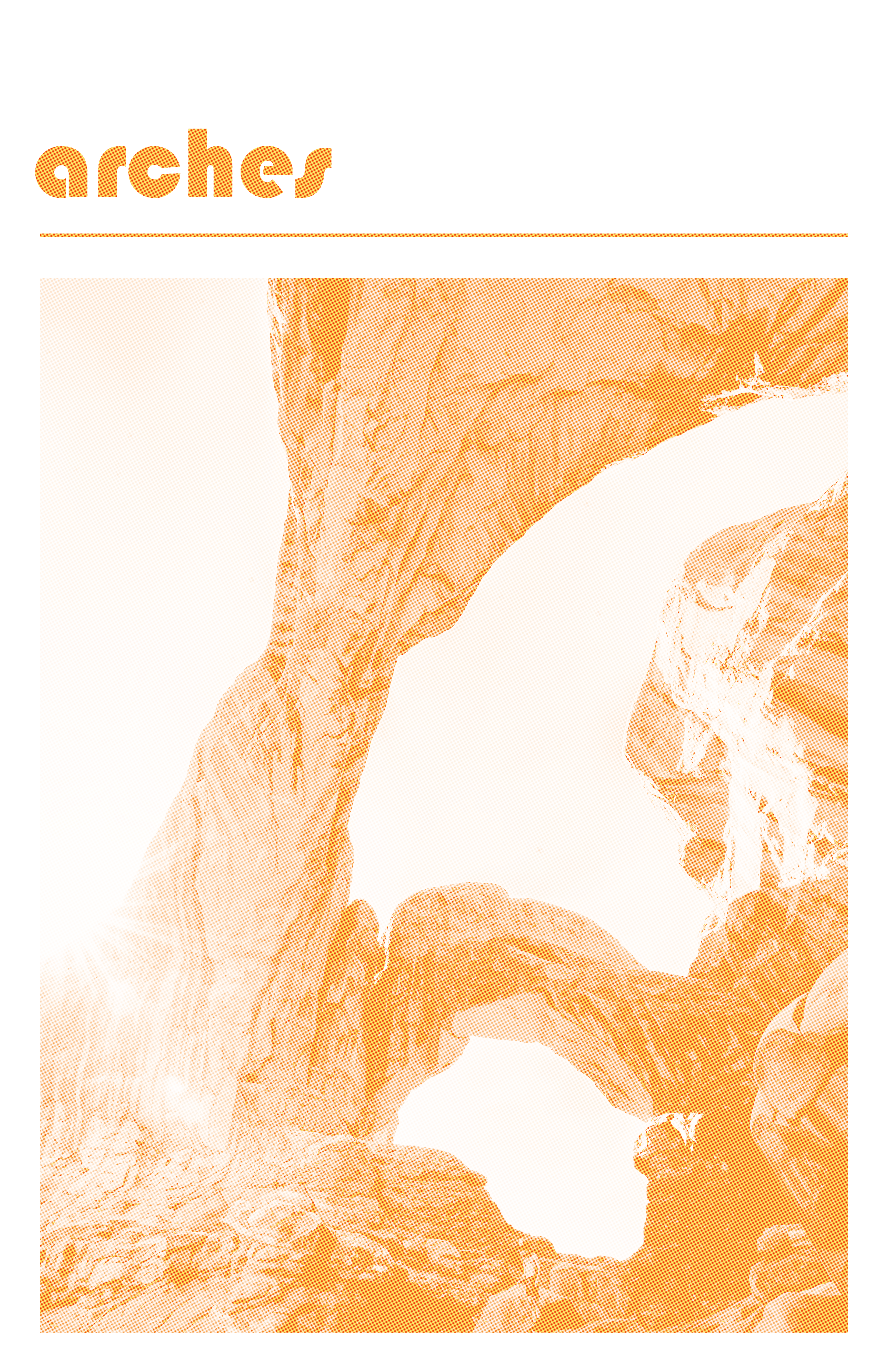Arches National Park Print, Orange