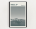 Crater Lake National Park Print, Monochrome