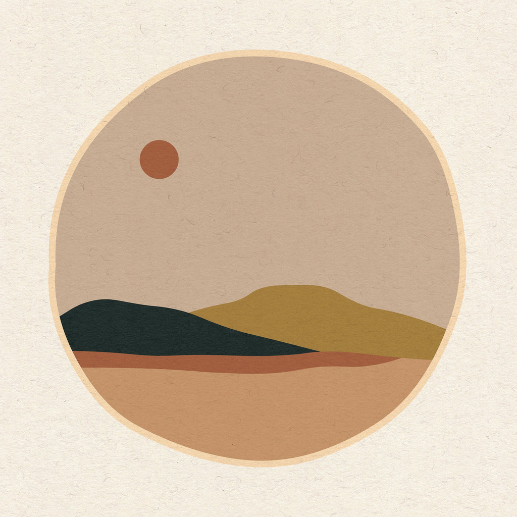 Neon Mountain Print