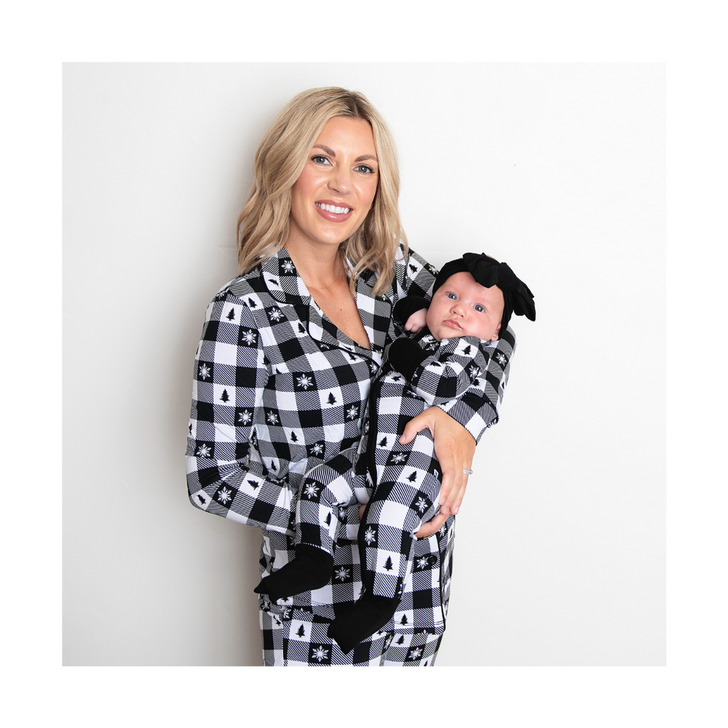 Button-up Luxe Bamboo Christmas Pajamas
