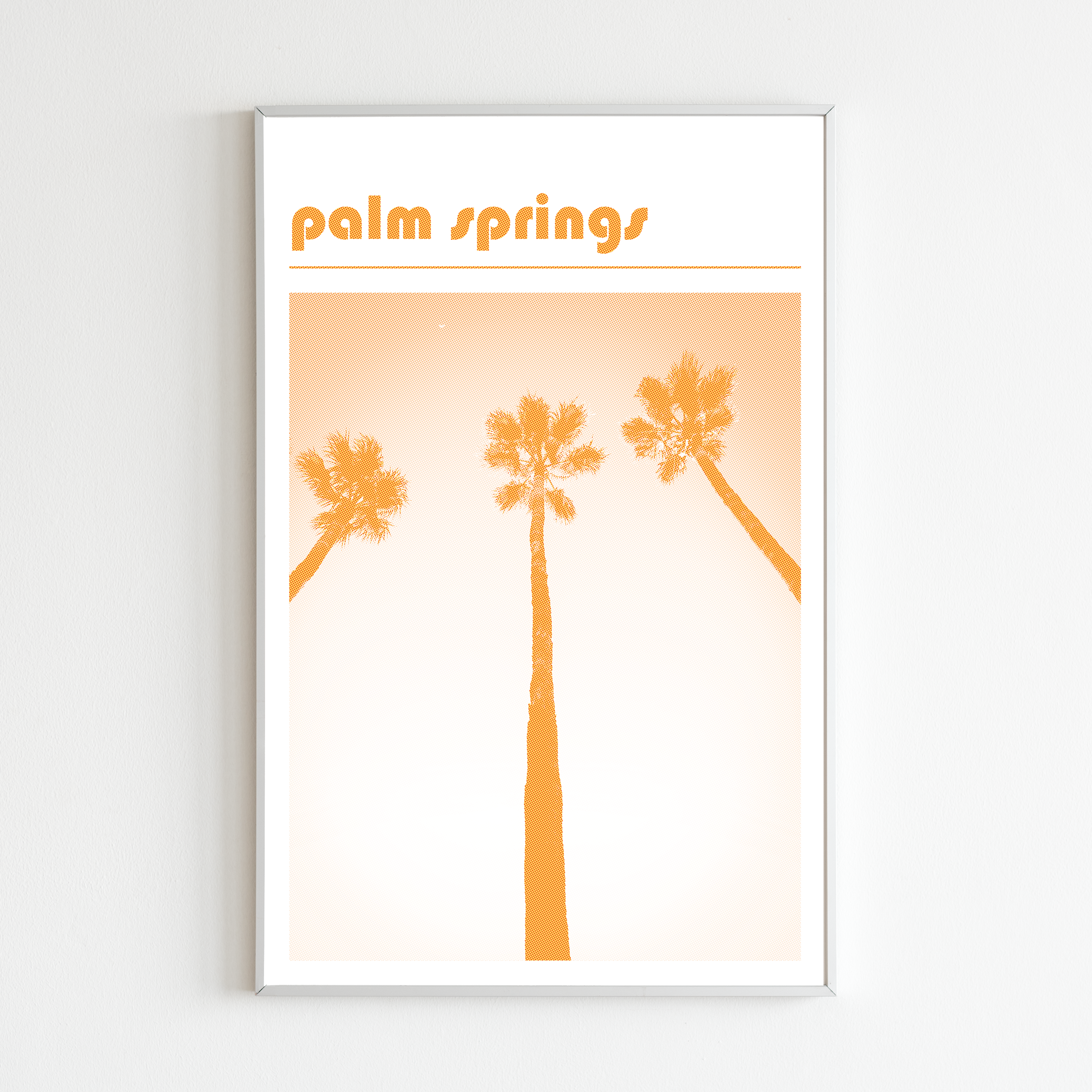 Palm Springs Print, Orange
