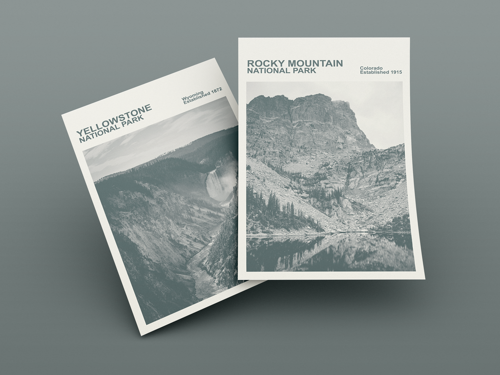 Rocky Mountain National Park Print, Monochrome